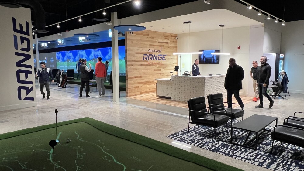 Golfzon Range Little Ferry NJ Putting Green Entrance