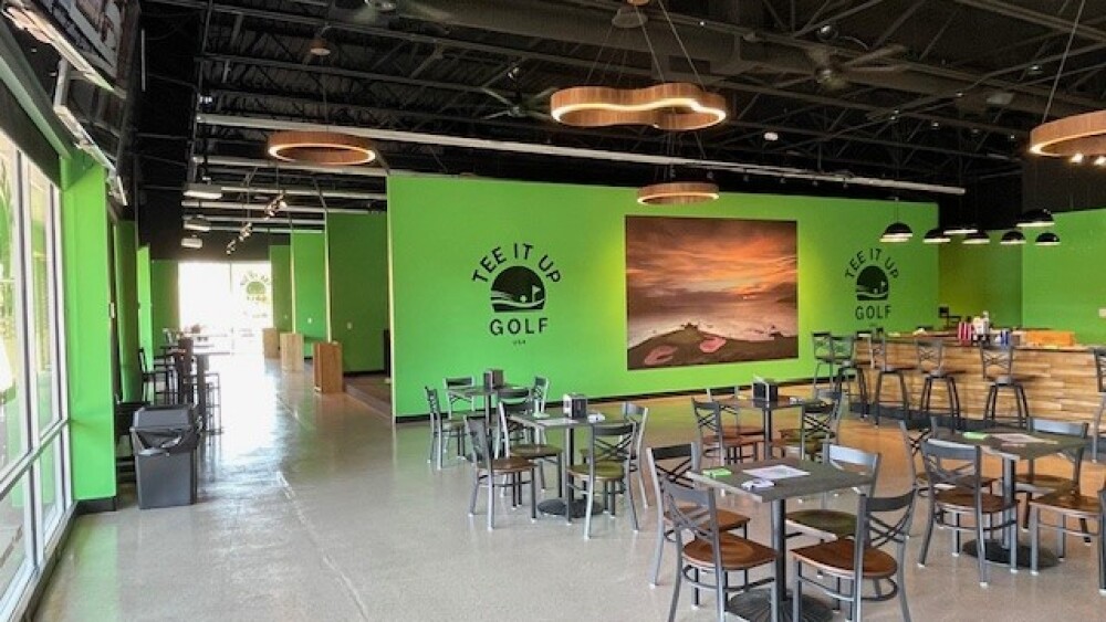 Inside Tee It Up Facility in Louisville KY