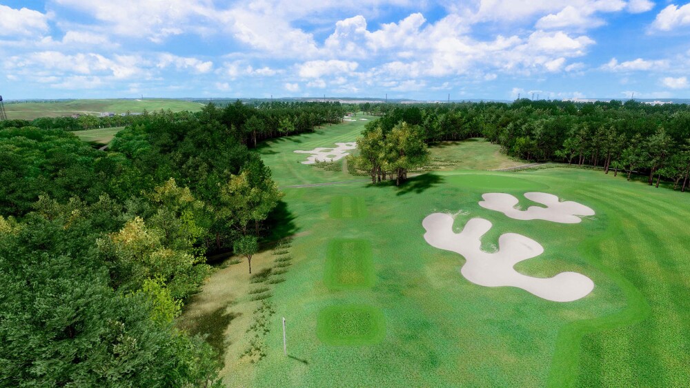 Bethpage Hole 5 Aerial View