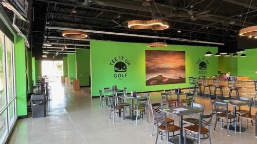 Inside Tee It Up Facility in Louisville KY