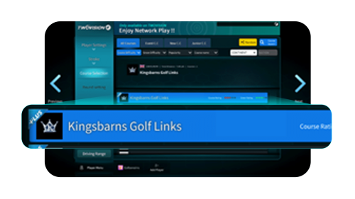 Go Wave, GOLFZON Wave - Step 3 - Choose Kingsbarns Golf Links