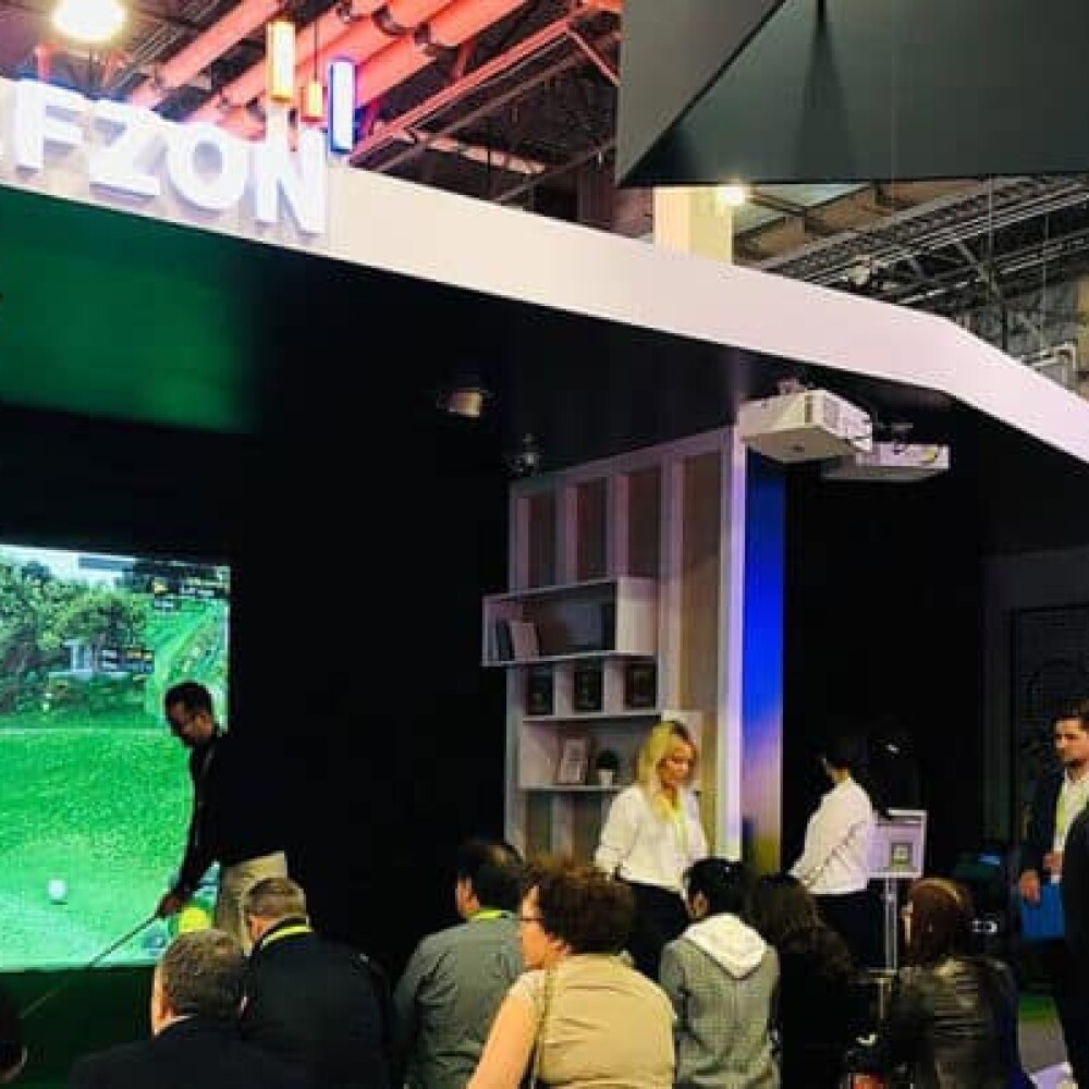Golfzon Simulators at CES Show