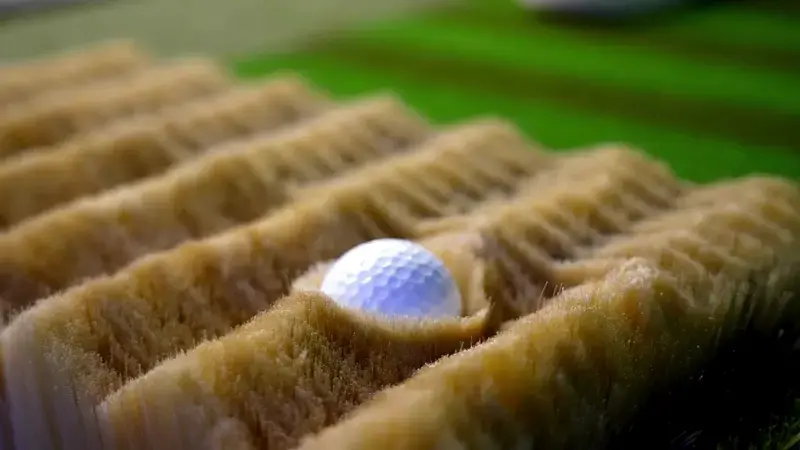 Ball Hit from Bunker Mat on TwoVisionNX, Multi-Surface Hitting Mats