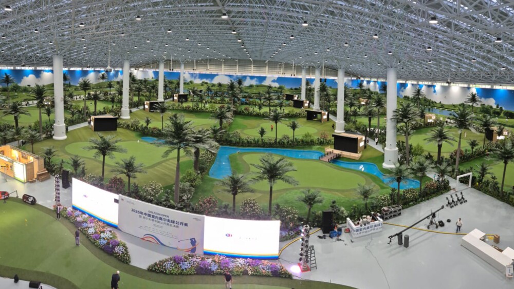 City Golf Flyover Shot