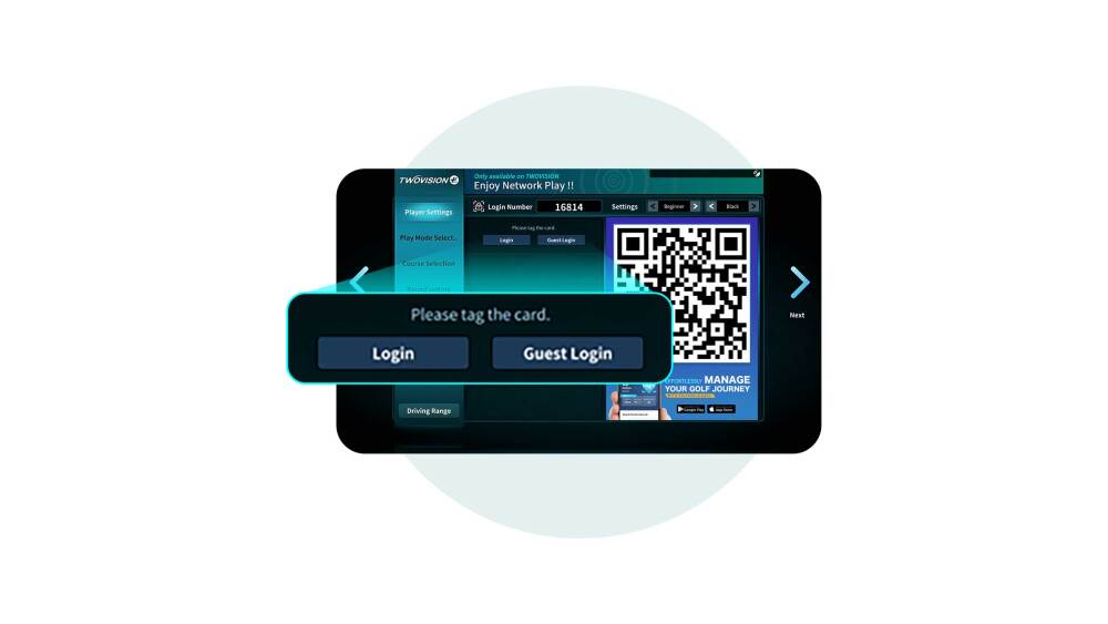 How to Participate - Step 1 - Log in to a GOLFZON Simulator