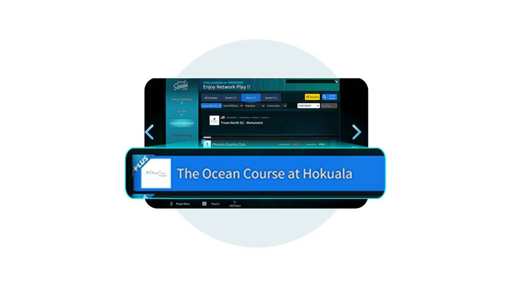 How to Participate - Step 3 - Choose The Ocean Course at Hokuala
