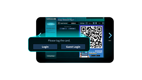Swing into Spring - Step 1 - Sign into GOLFZON simulator