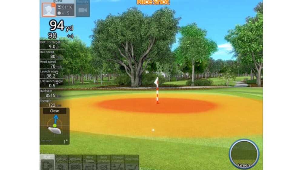 "Nice Shot" on Approach Practice, Golfzon Vision Premium Simulator