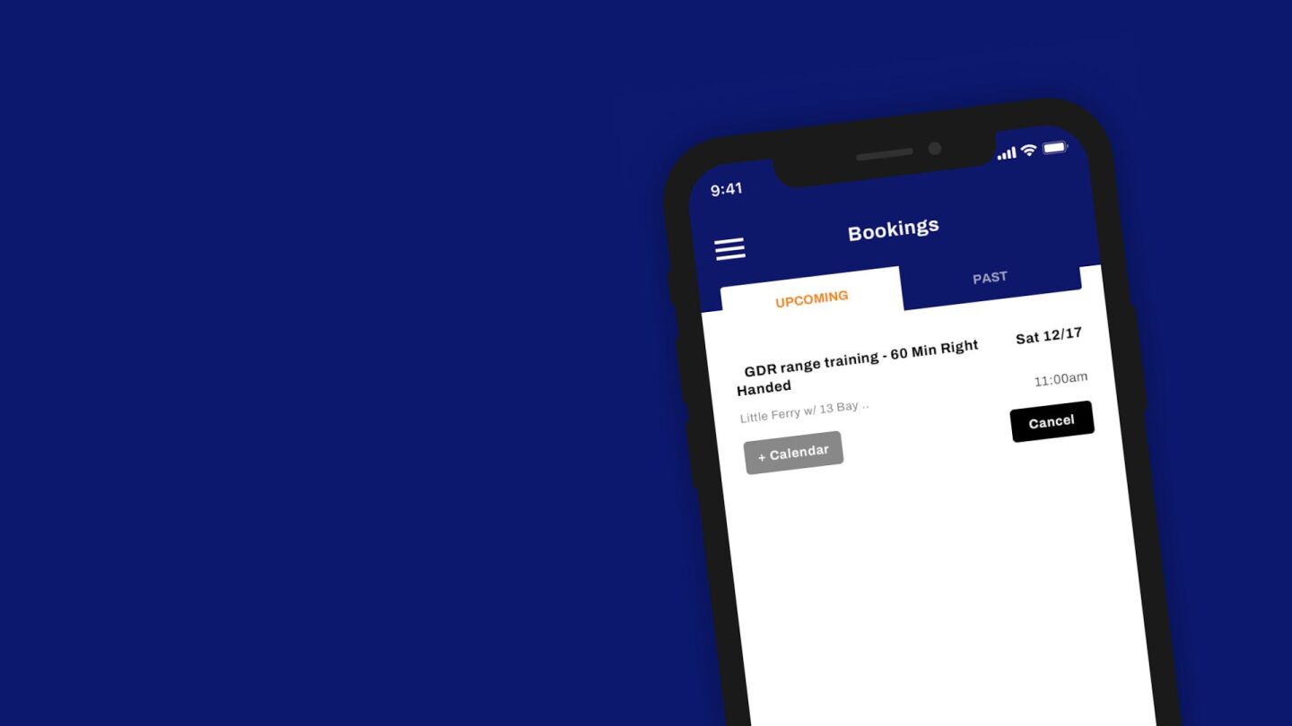 Golfzon Range App - Bookings - Promo Image